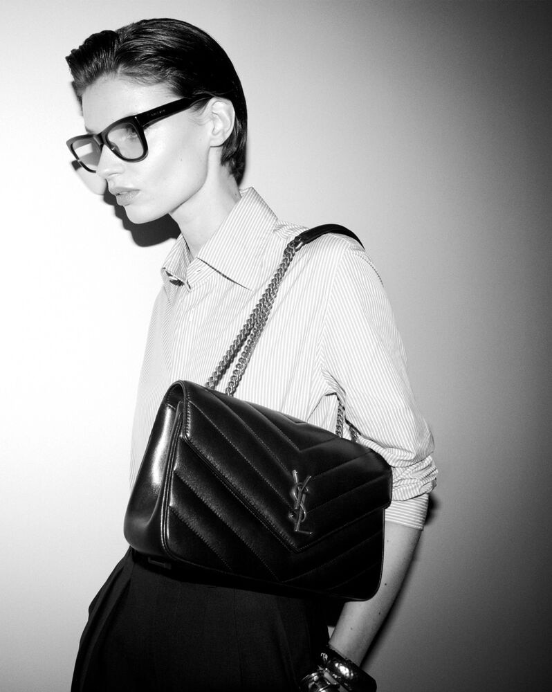 LOULOU medium in MATELASSÉ suede