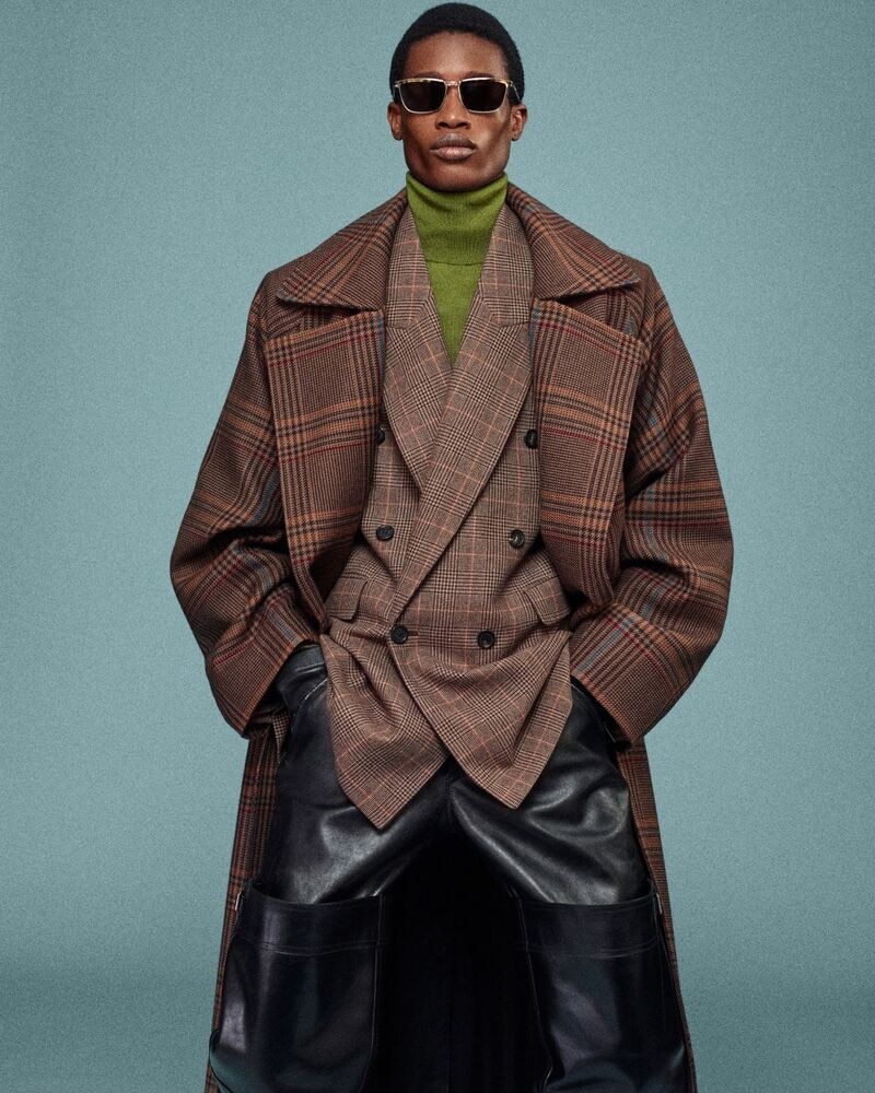 jacket in prince of wales wool