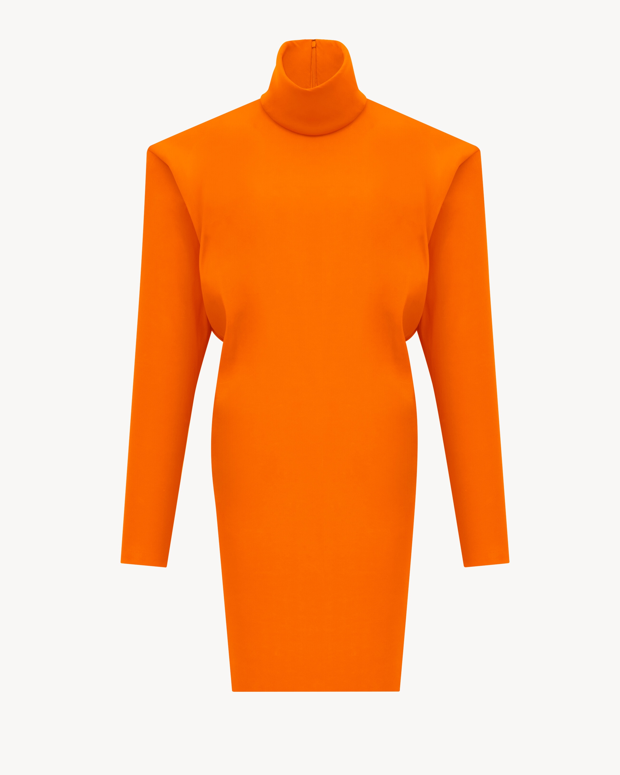 boxy dress in stretch silk