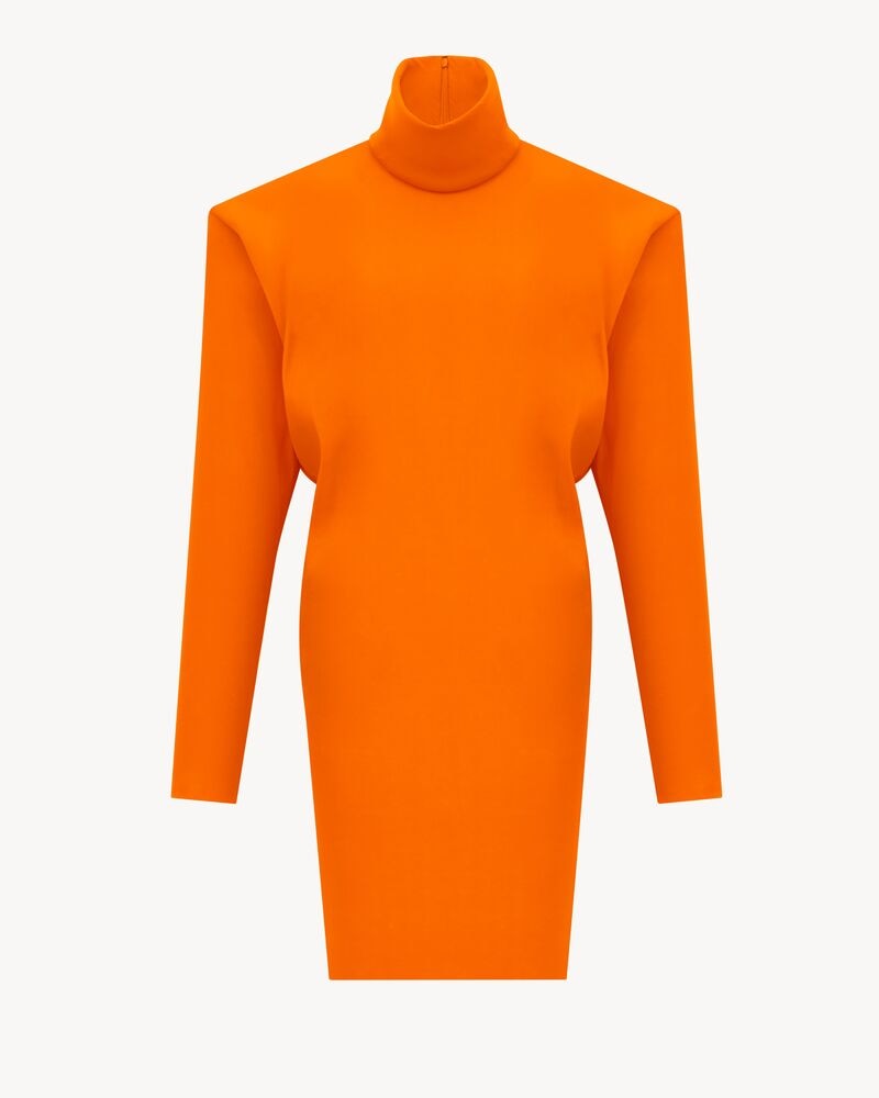 boxy dress in stretch silk