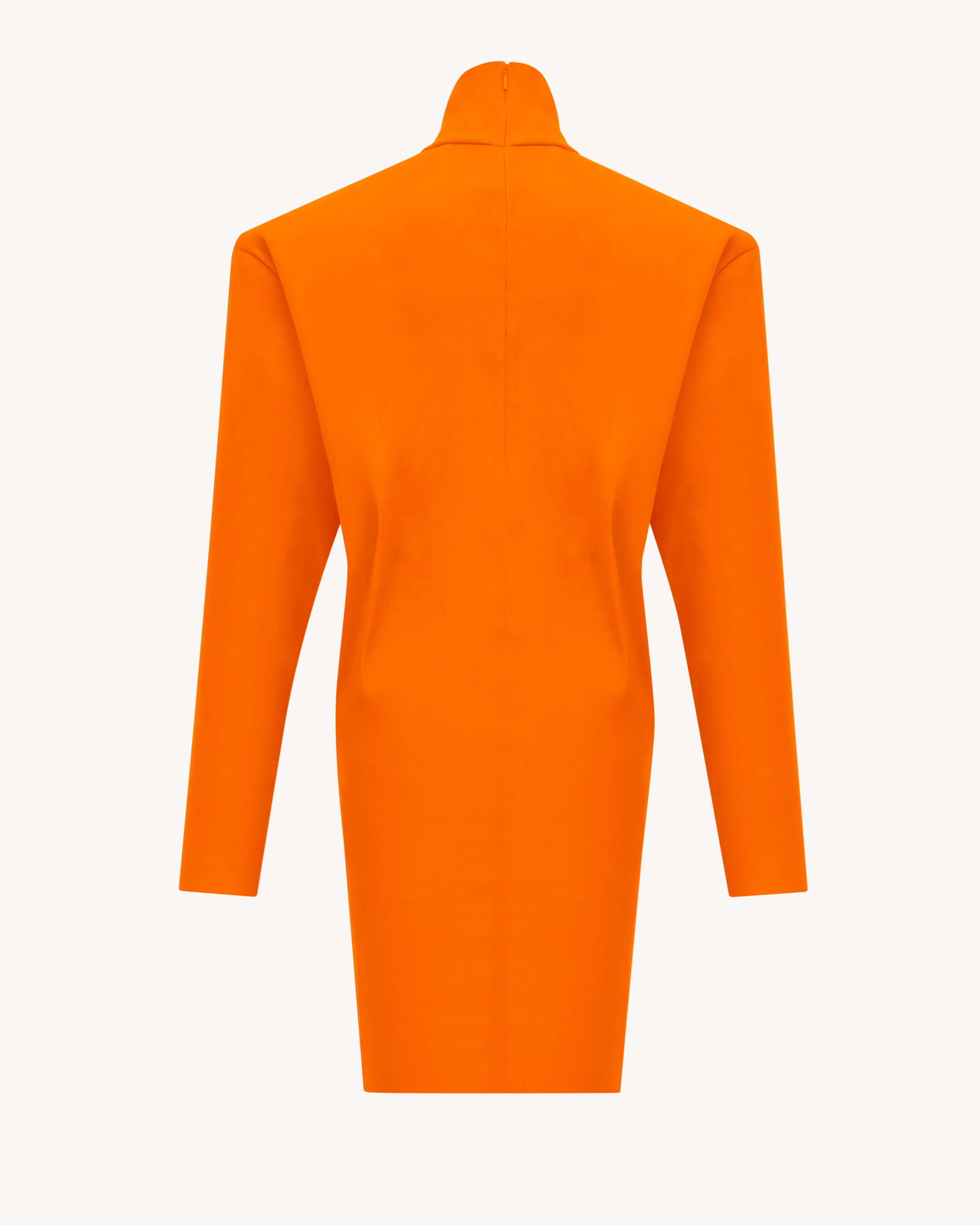 boxy dress in stretch silk