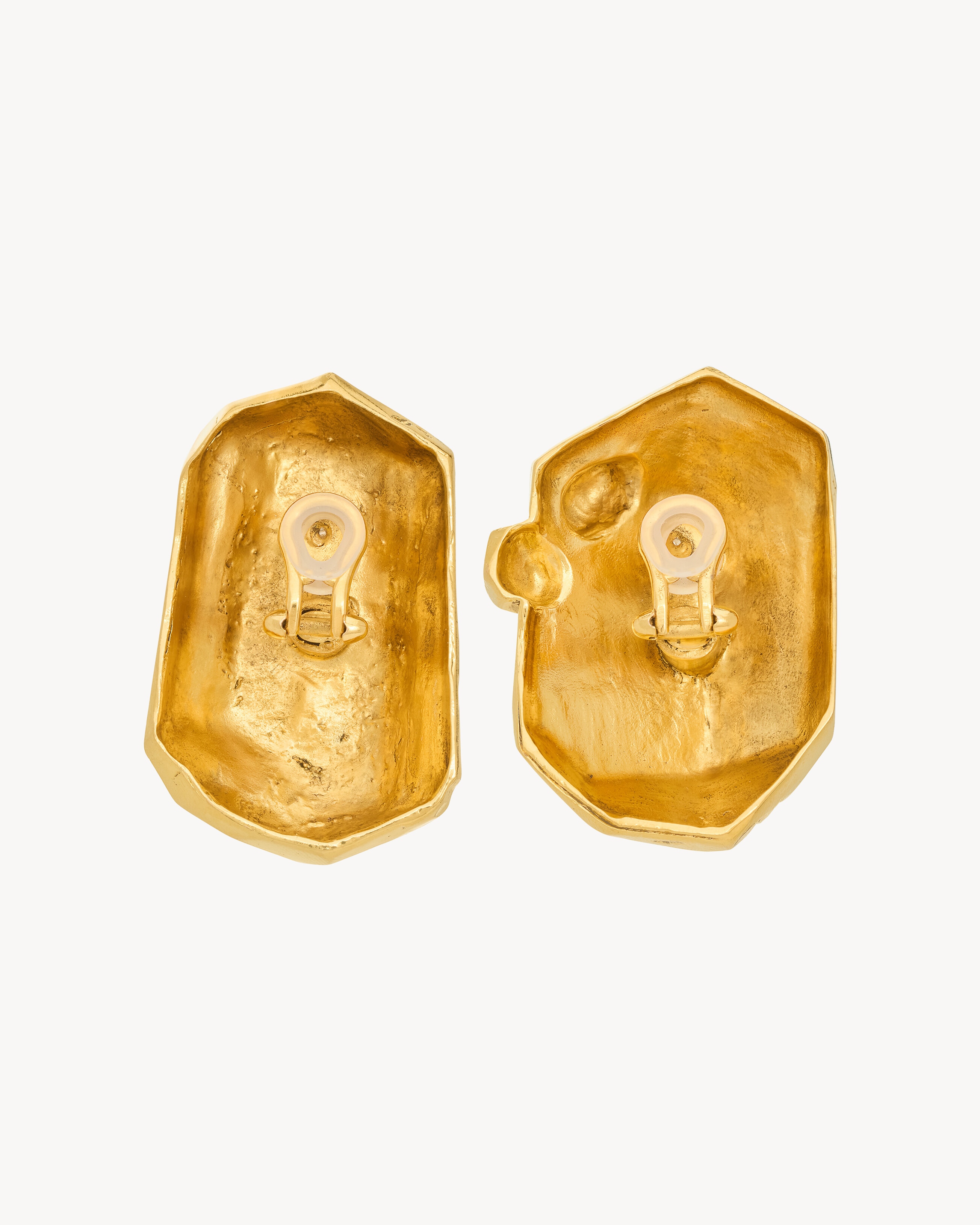 organic earrings in metal