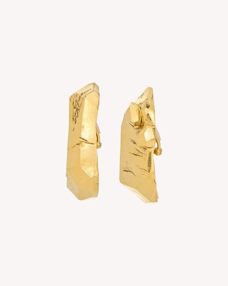 organic earrings in metal