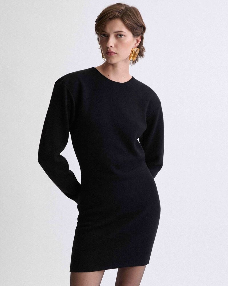 sweater dress in double-face knit