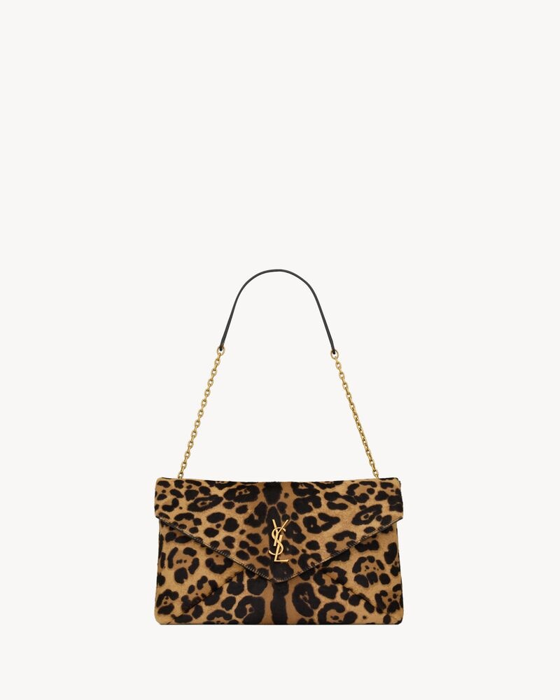 CASSANDRE large pouch on chain in pony hair leather