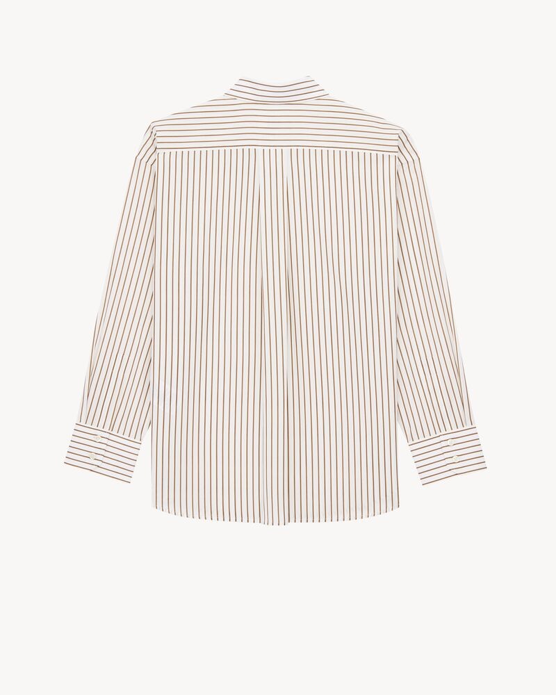 CASSANDRE shirt in striped cotton poplin