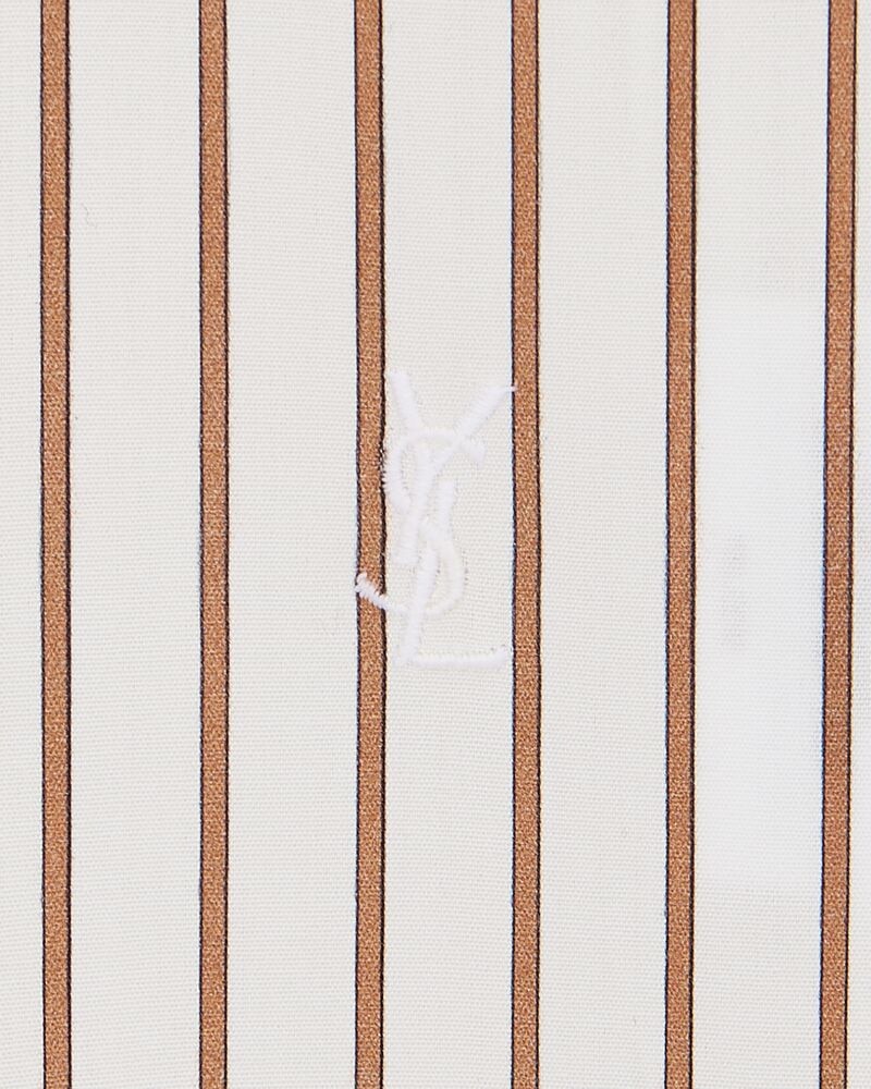 CASSANDRE shirt in striped cotton poplin