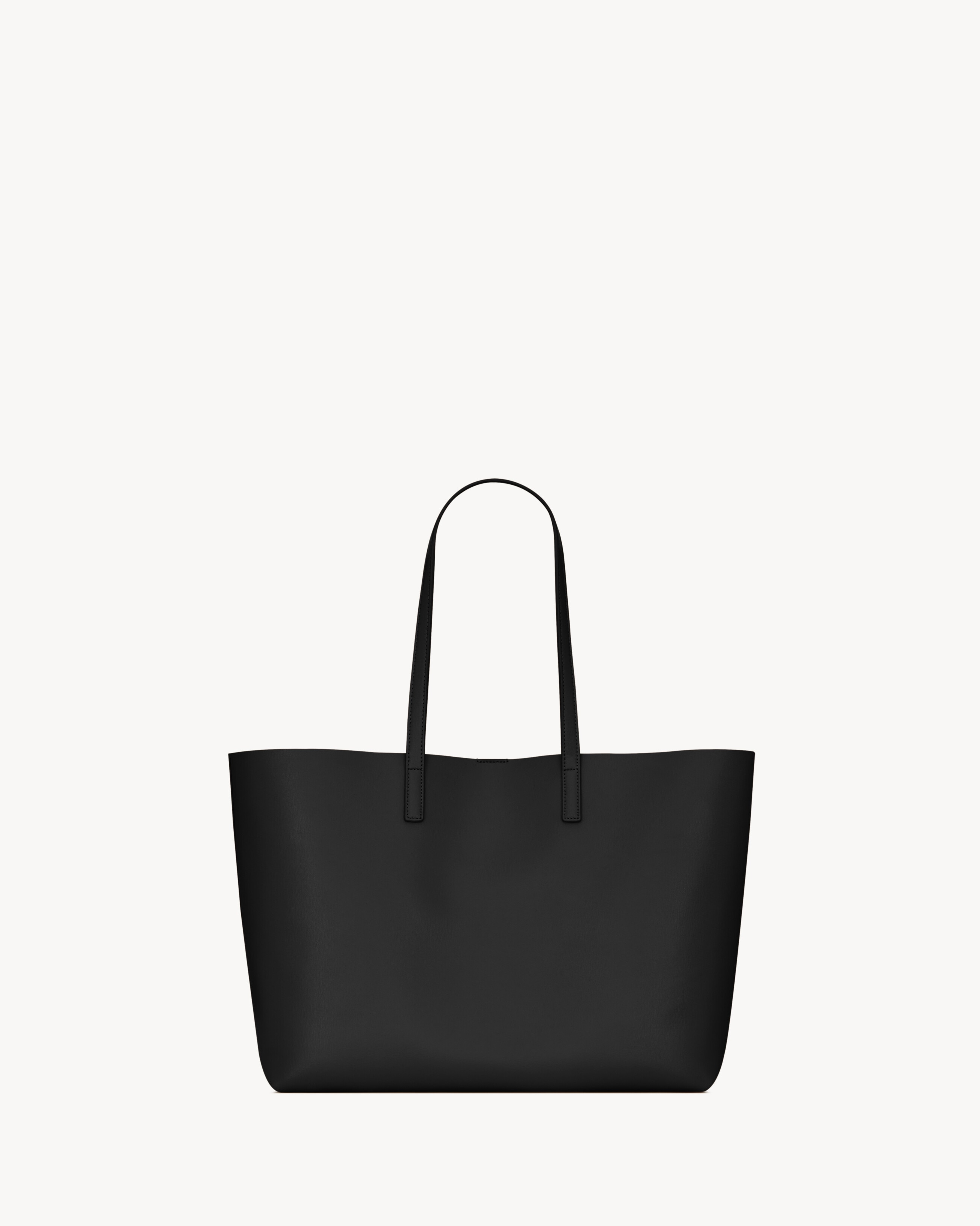 Shopping Saint Laurent in leather