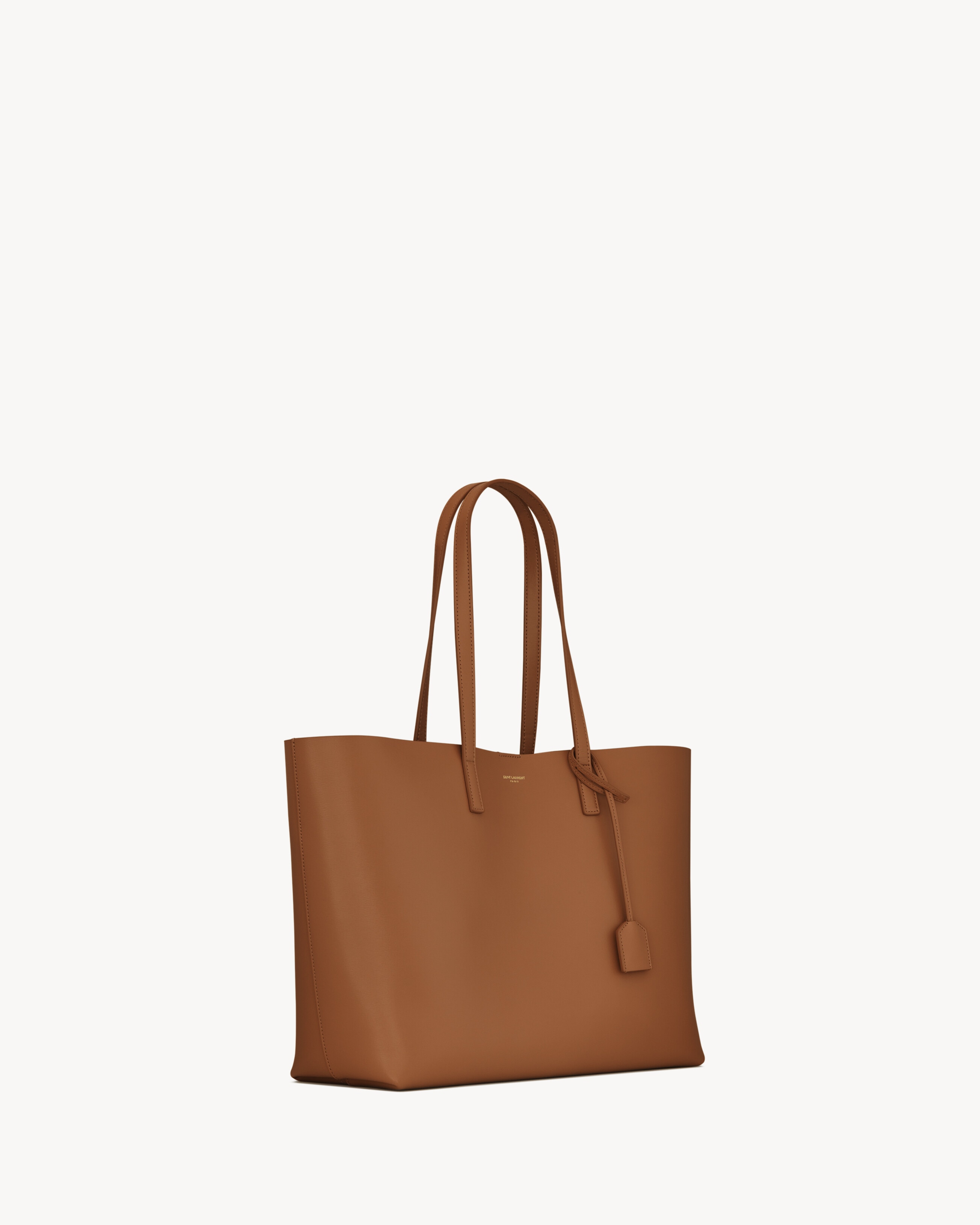 Shopping Saint Laurent in leather