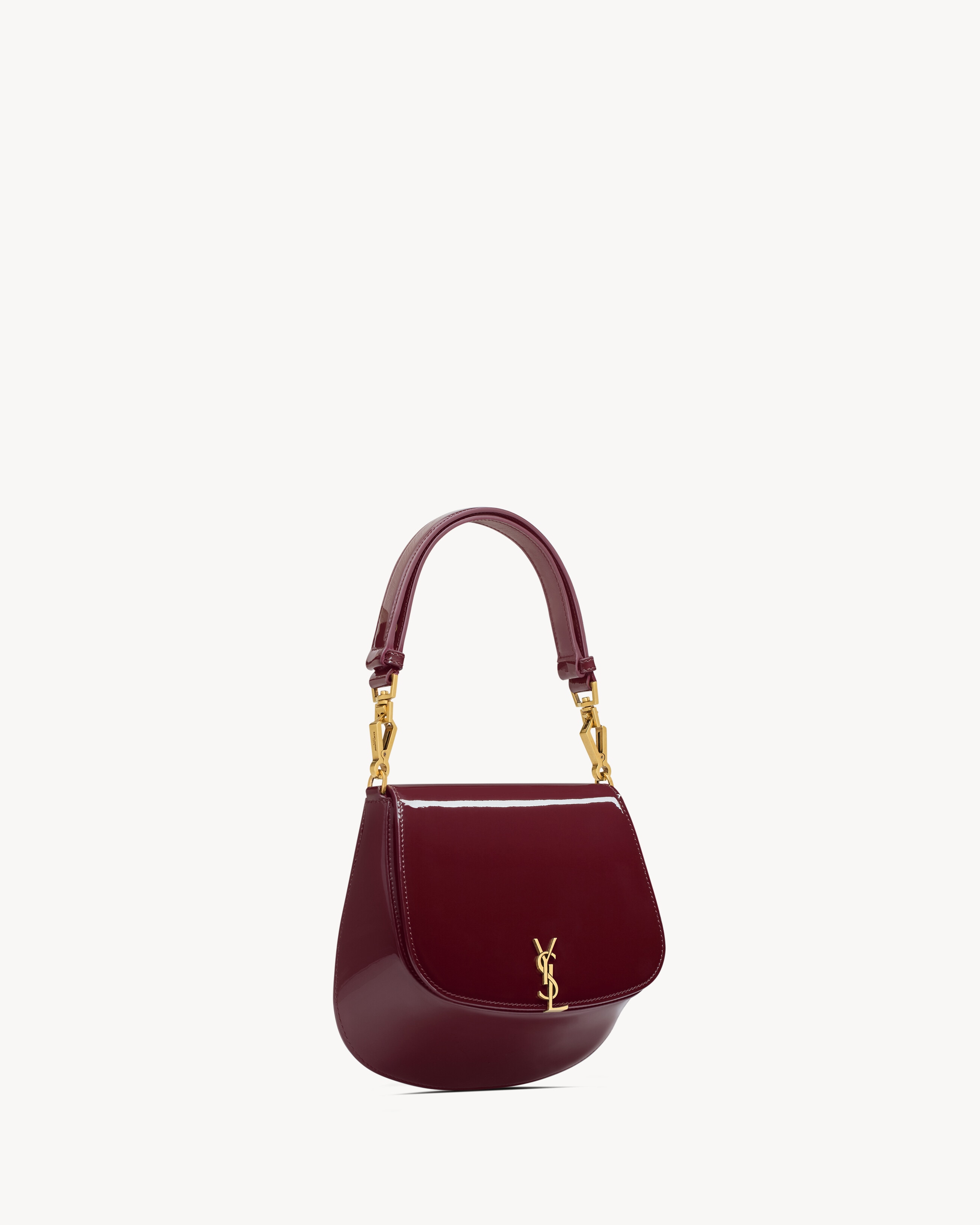 Mini VOLTAIRE TOP HANDLE bag in patent leather
