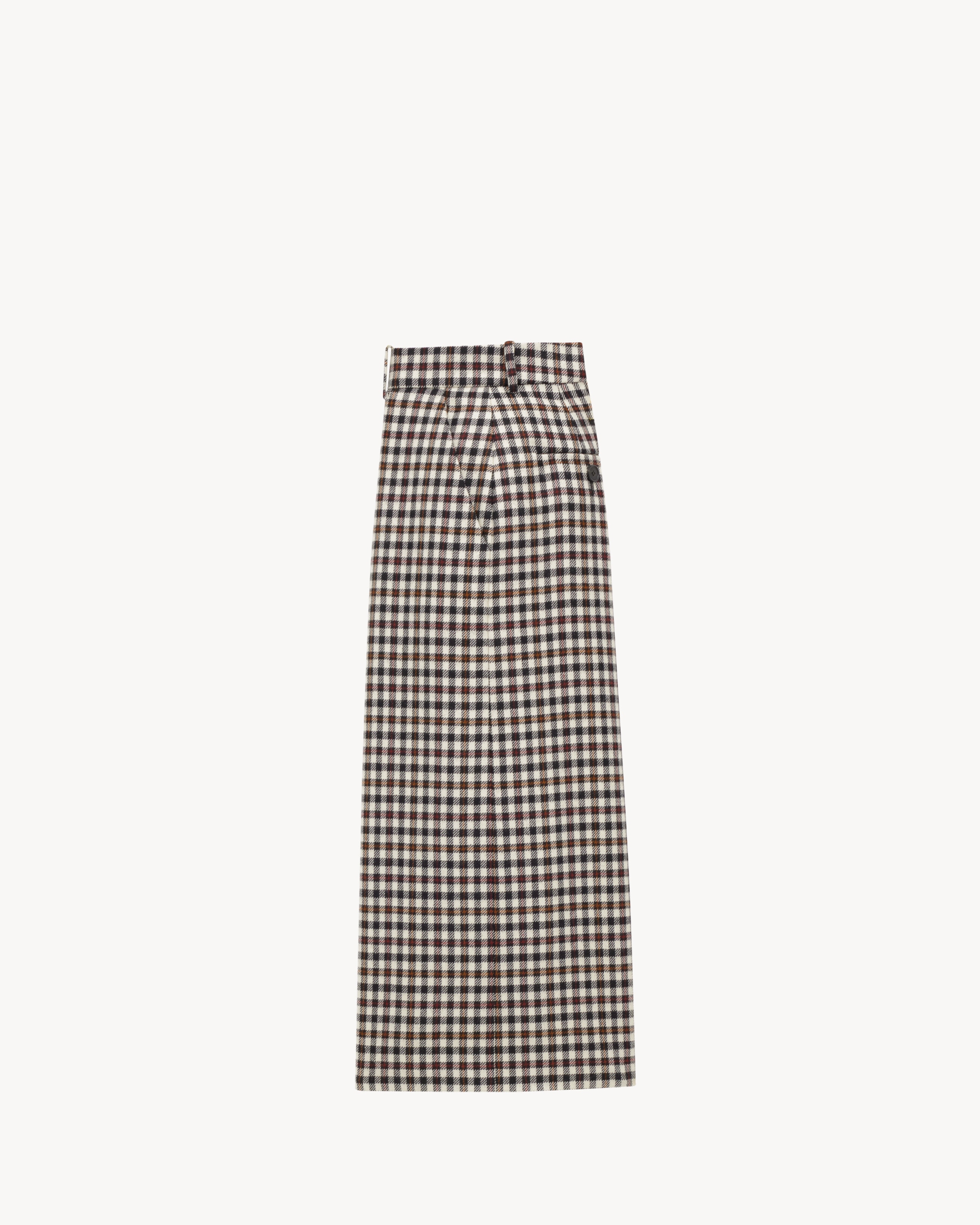 culottes in wool check
