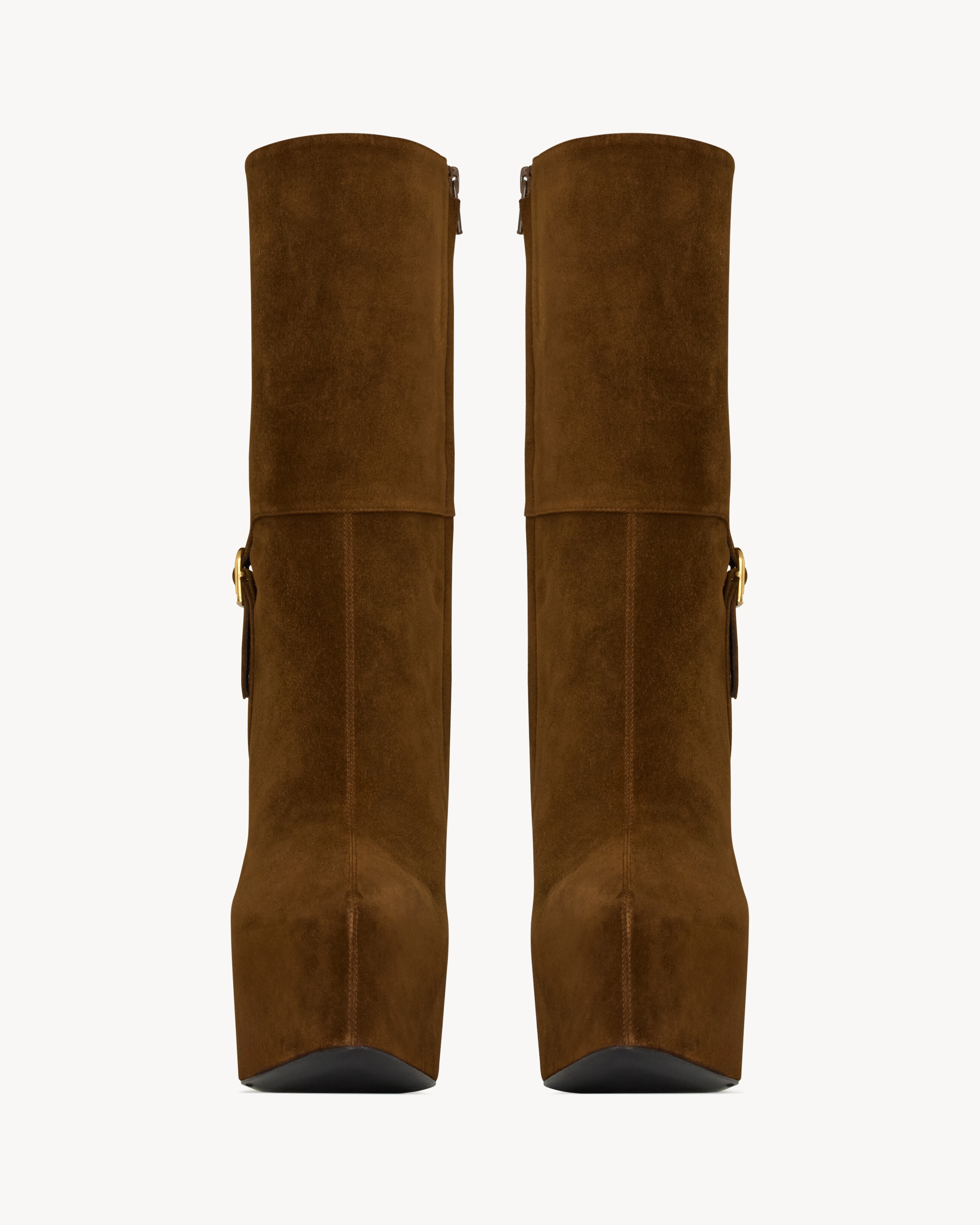 NICO platform booties in suede