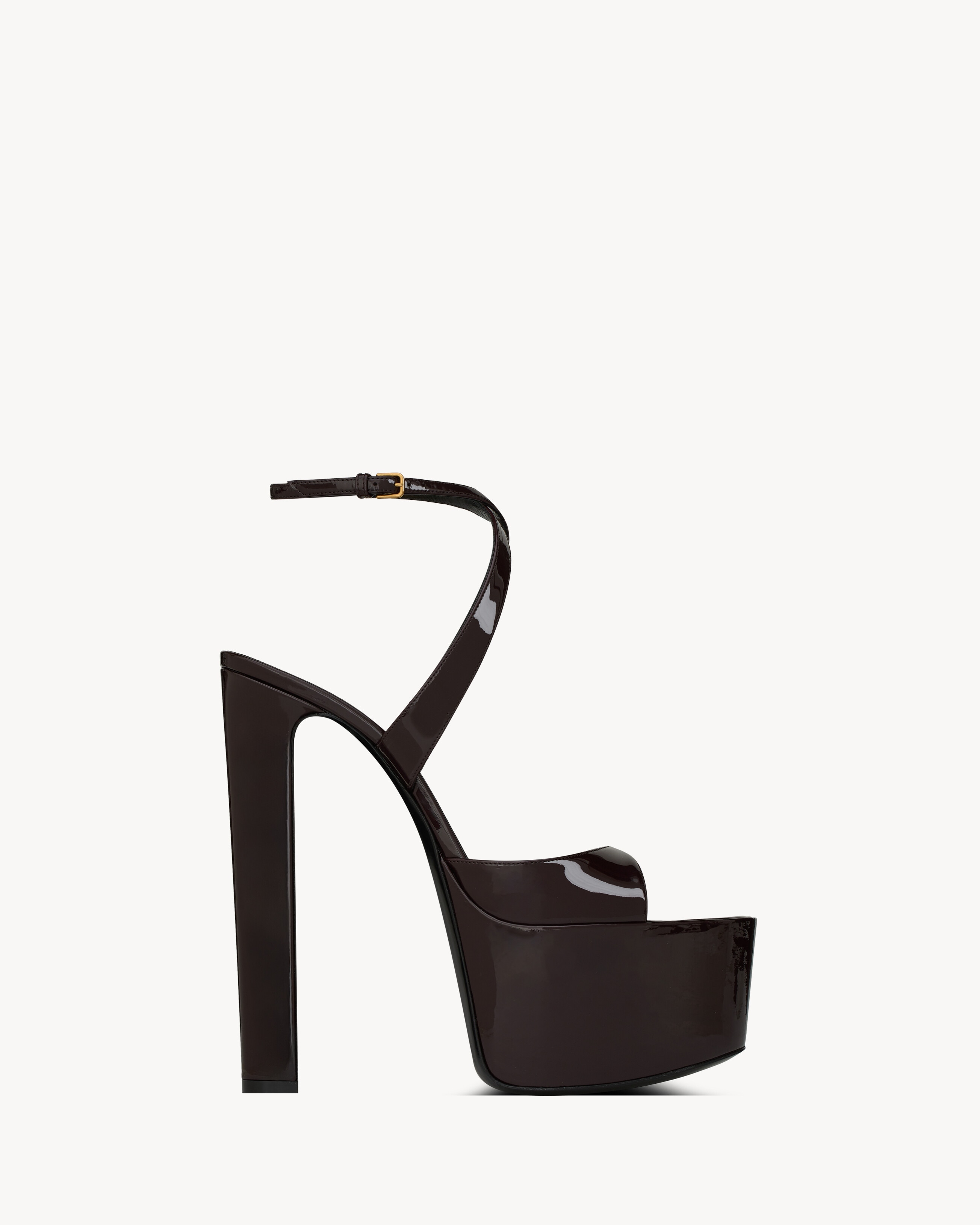 ROSSY platform sandals in patent leather