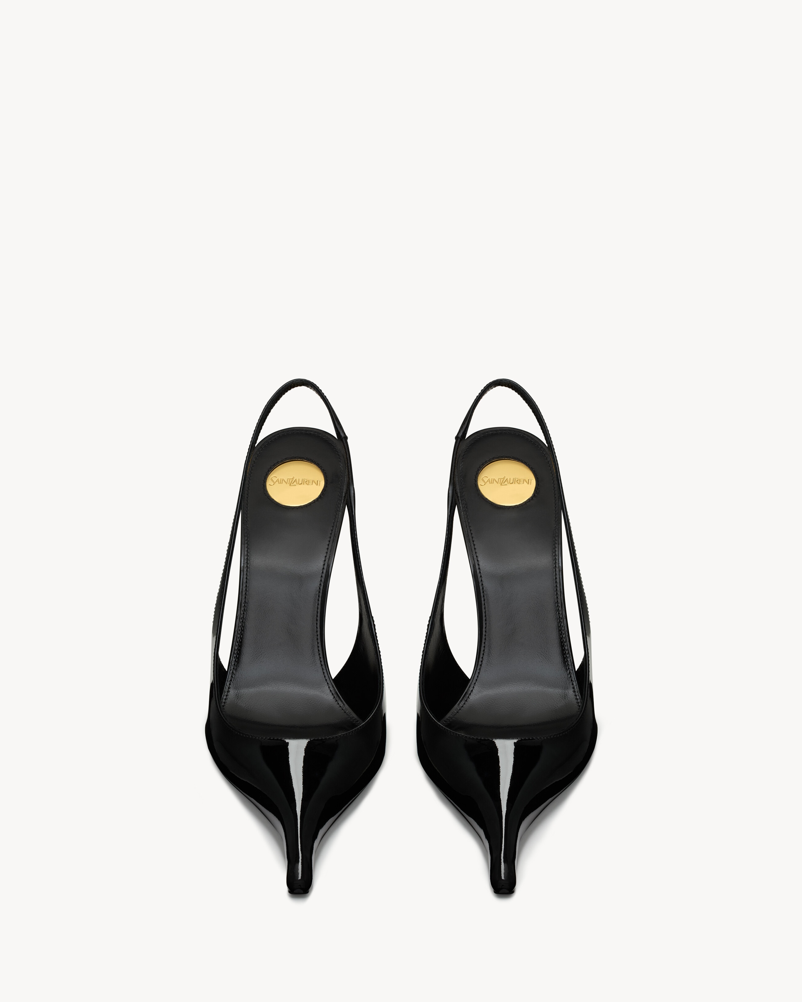 APOLLINE slingback pumps in patent leather