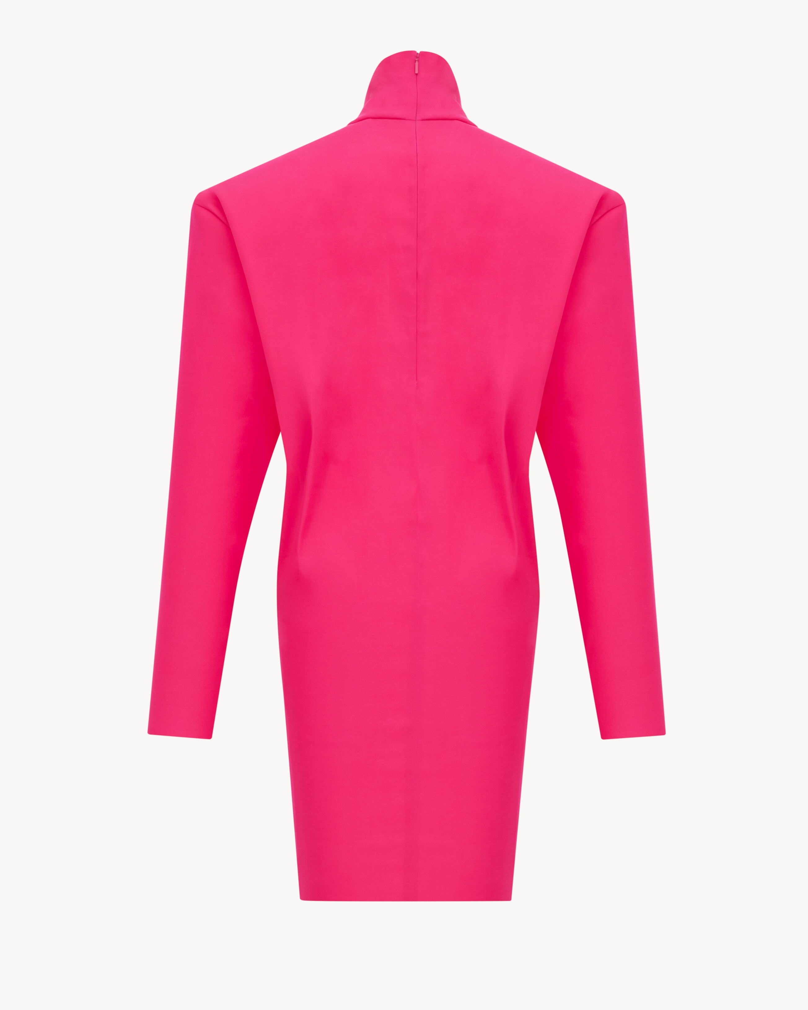 boxy dress in stretch silk