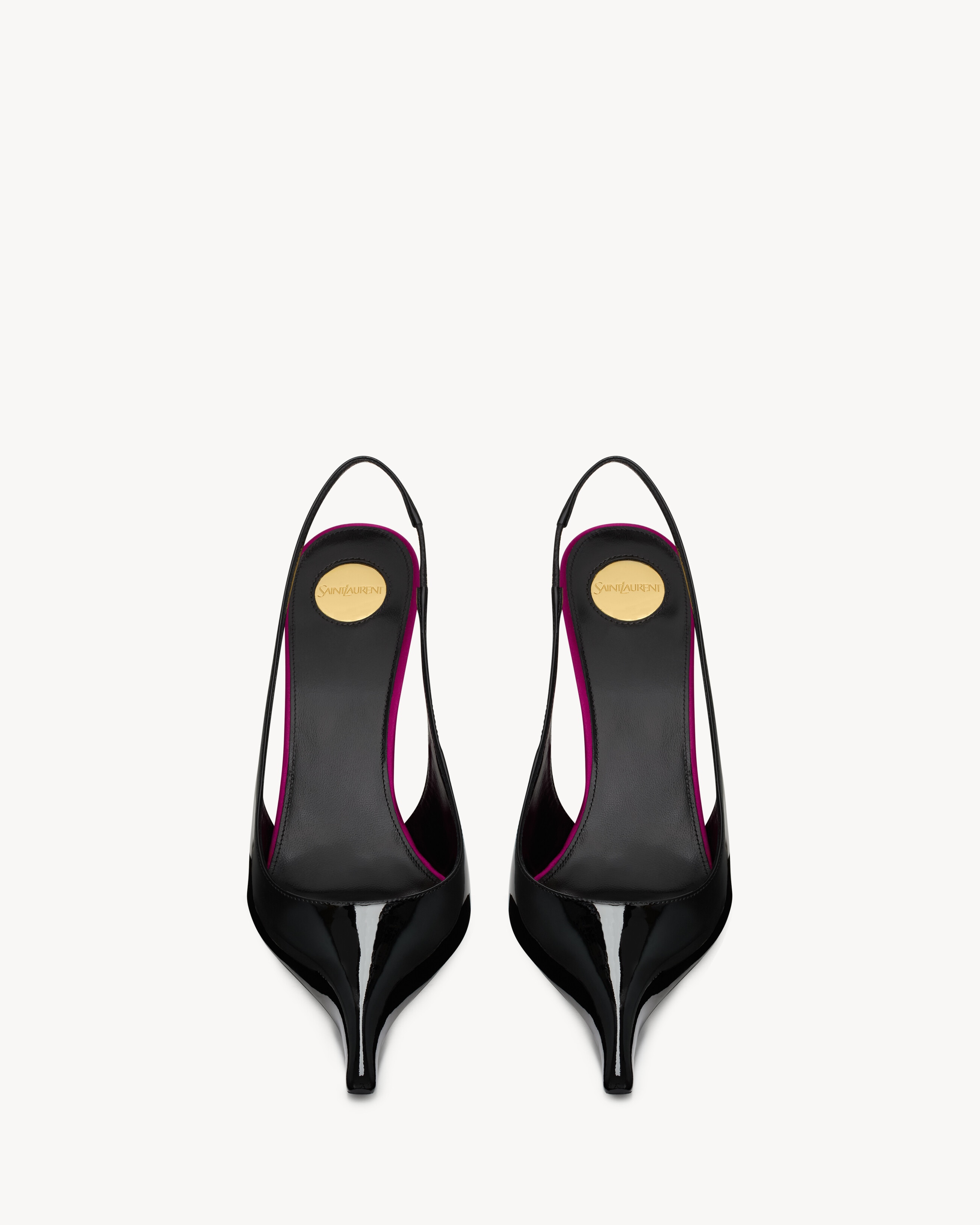 AMALIA slingback pumps in patent leather