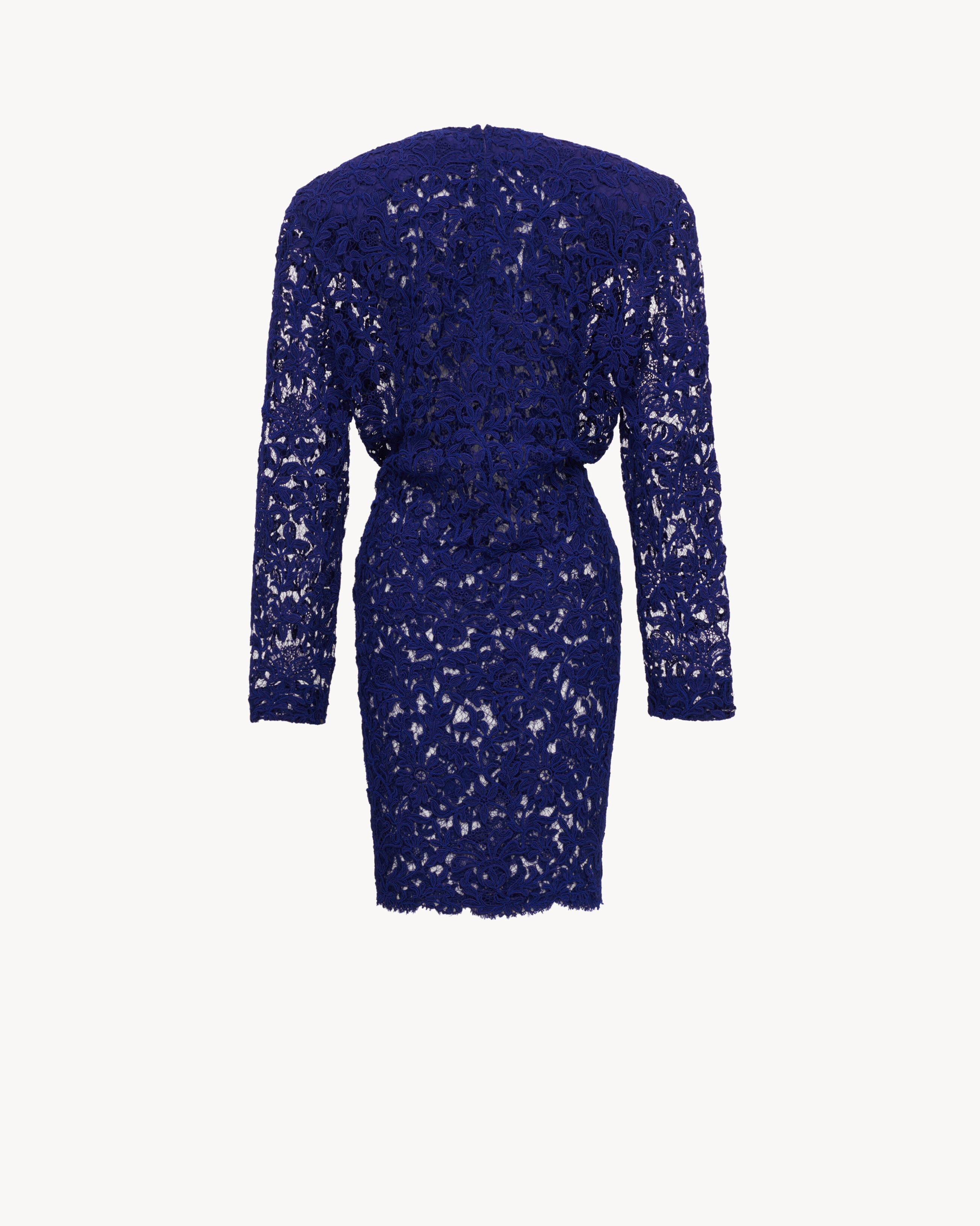 dress in guipure lace