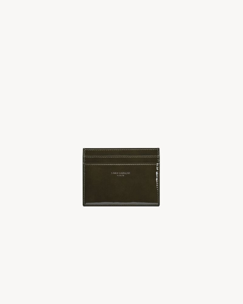 SAINT LAURENT PARIS card case in patent leather