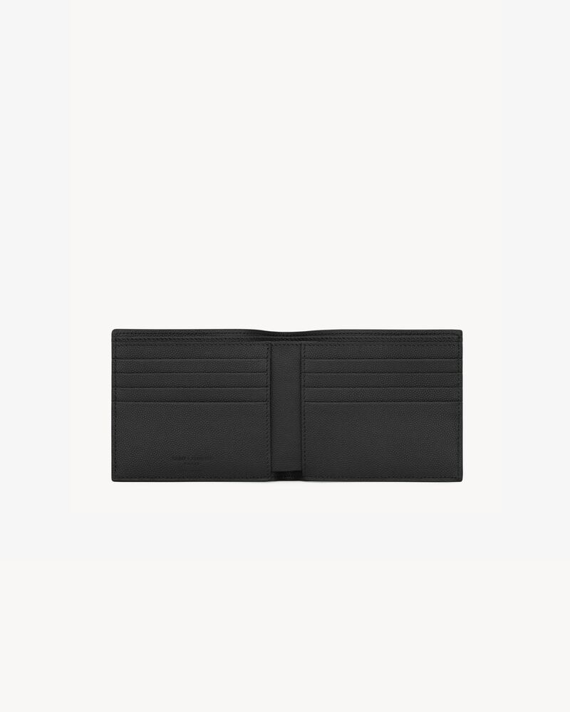 SAINT LAURENT PARIS East/West wallet in grain de poudre leather