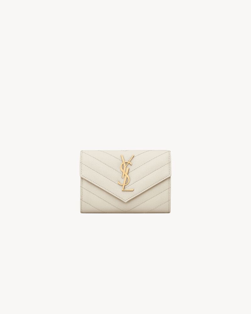 CASSANDRE MATELASSÉ small envelope wallet in grain de poudre leather