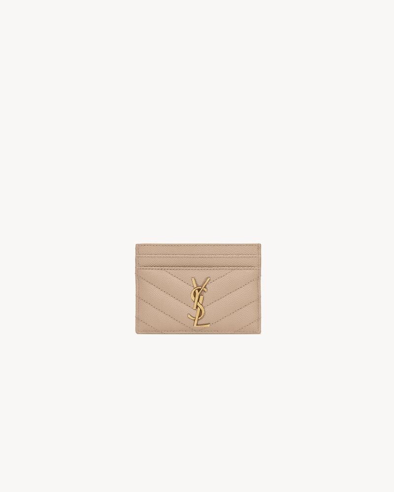 CASSANDRE MATELASSÉ card case in grain de poudre leather