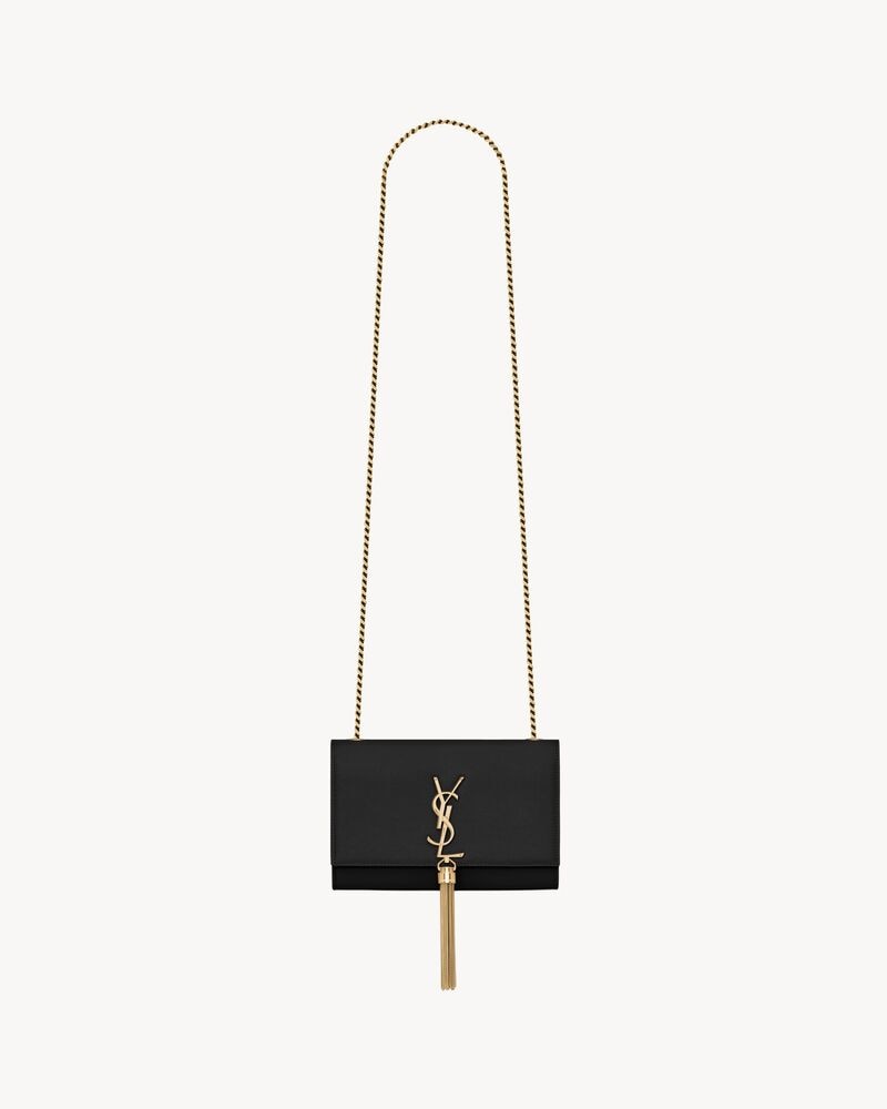 KATE SMALL TASSEL IN GRAIN DE POUDRE EMBOSSED LEATHER