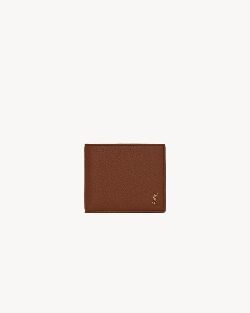 TINY CASSANDRE East/West wallet in grained leather