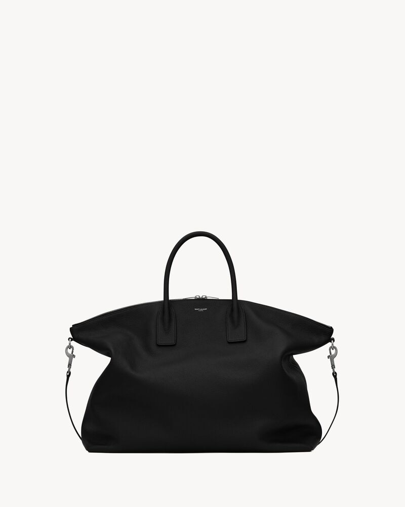 GIANT BOWLING bag in soft grained leather