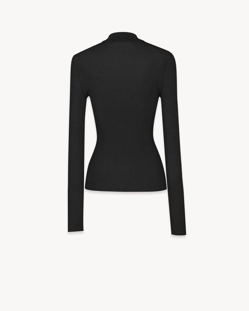  Ribbed Sweater Cassandre in Silk