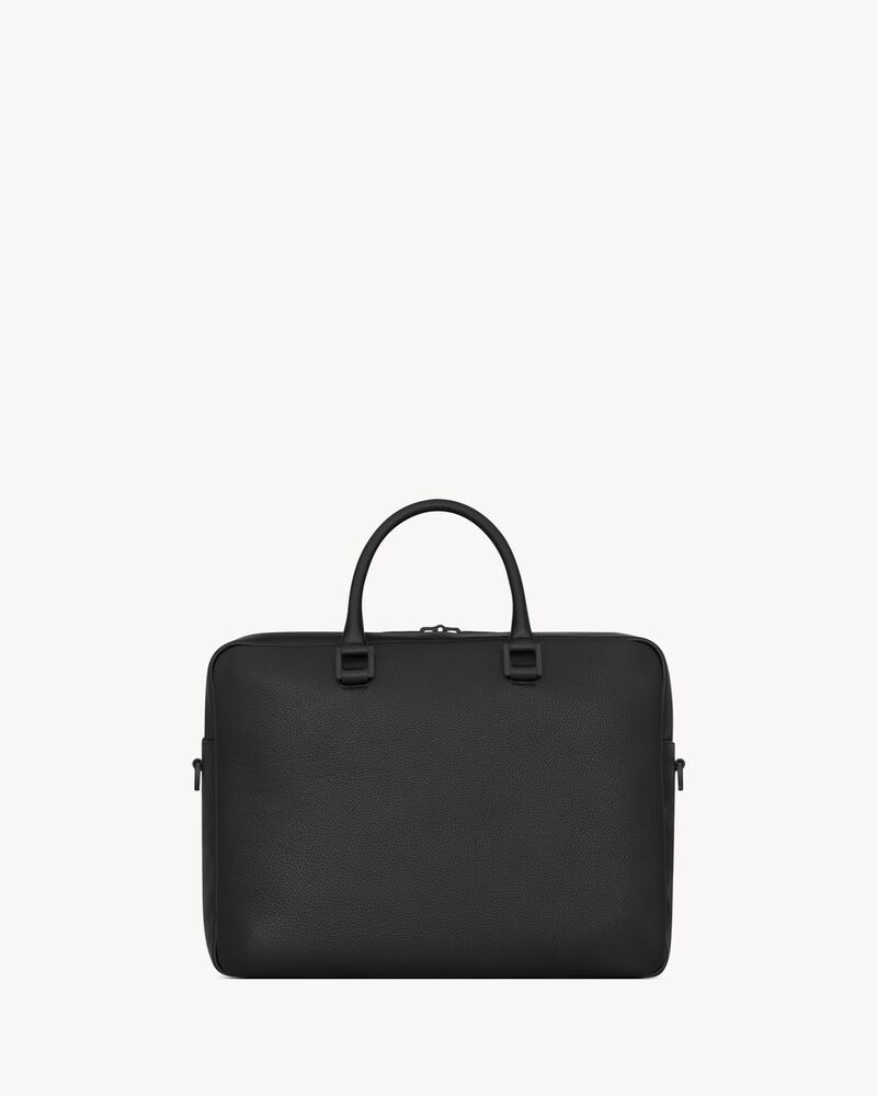 sac de jour briefcase in grained leather