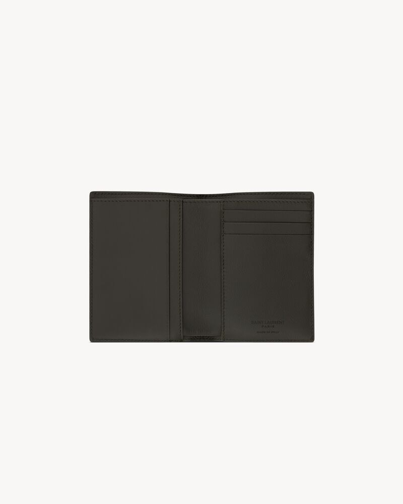 SAINT LAURENT PARIS credit card wallet in patent leather