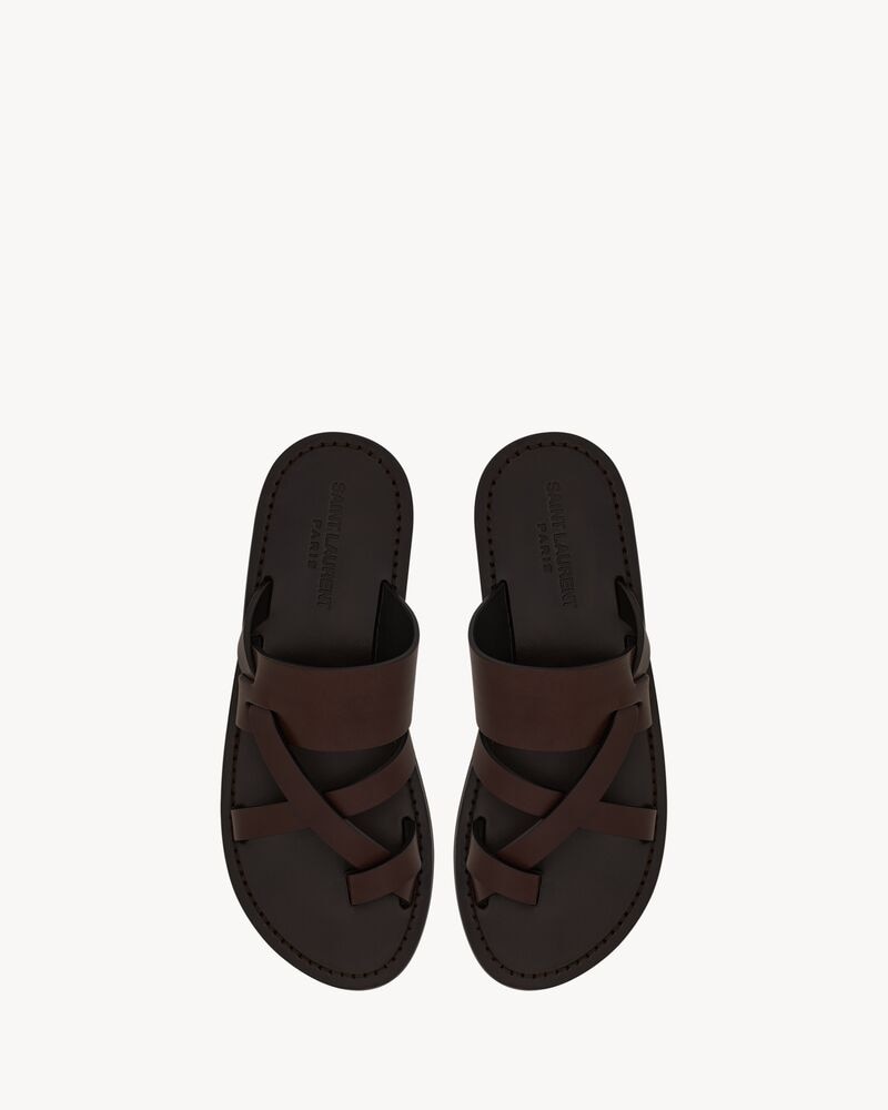 CULVER slides in smooth leather