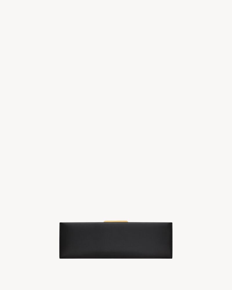 MIDNIGHT large clutch in smooth leather