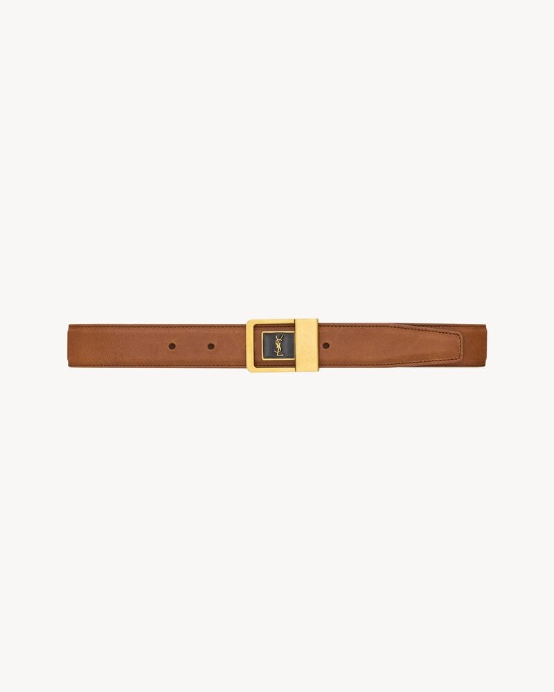 Buckle belt LA 66 in leather