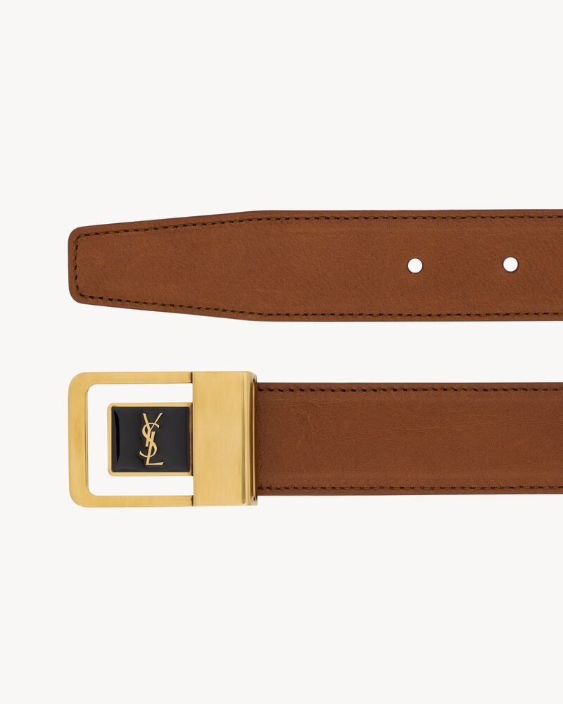 Buckle belt LA 66 in leather