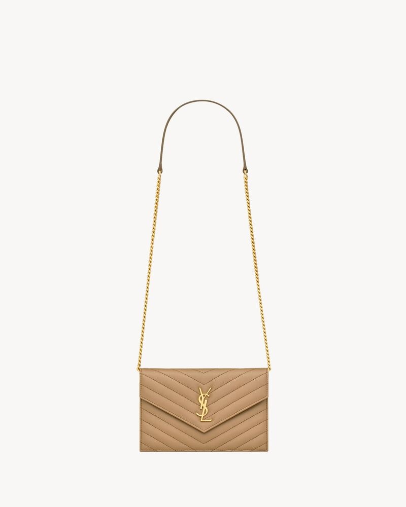 CASSANDRE ENVELOPE CHAIN WALLET IN LAMBSKIN