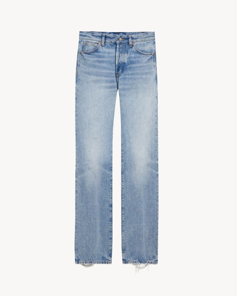 Nico Low-Rise Jeans in Sicily Blue Denim