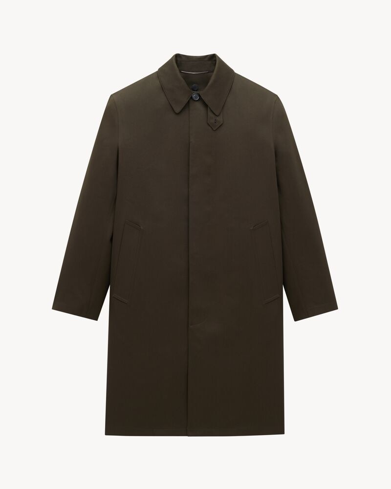 coat in water-repellent canvas