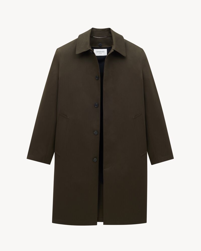 coat in water-repellent canvas