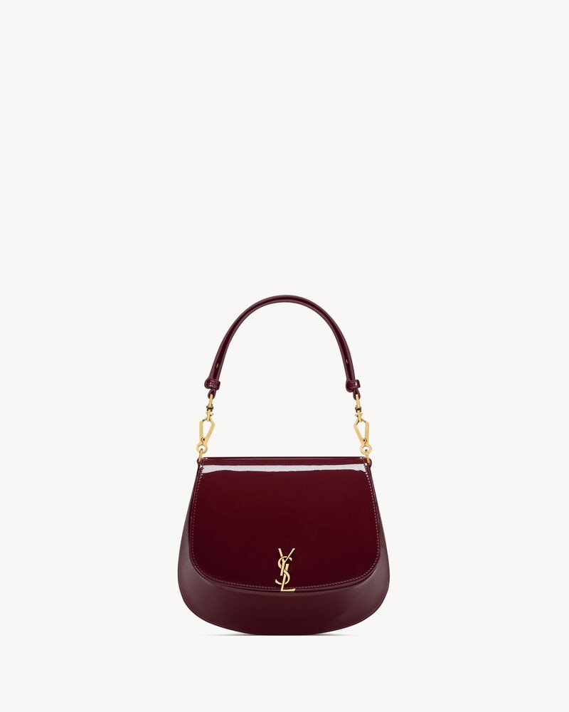 Mini VOLTAIRE TOP HANDLE bag in patent leather