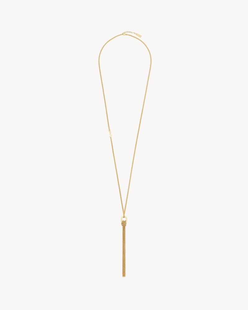 CASSANDRE tassel necklace in metal