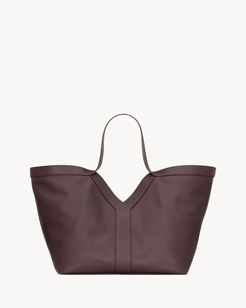 Y tote in leather