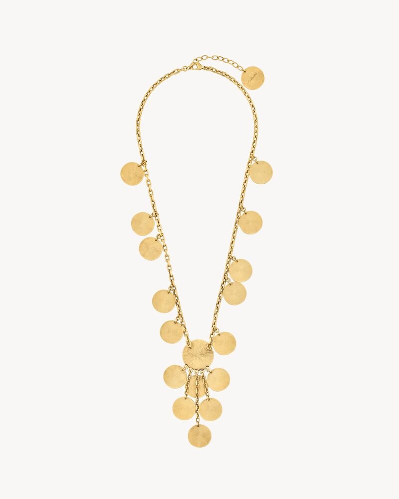 YVES SAINT LAURENT charm necklace in metal