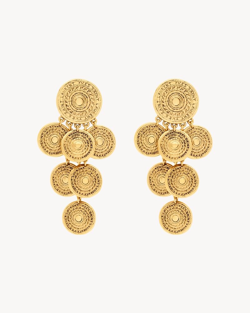YVES SAINT LAURENT charm earrings in metal