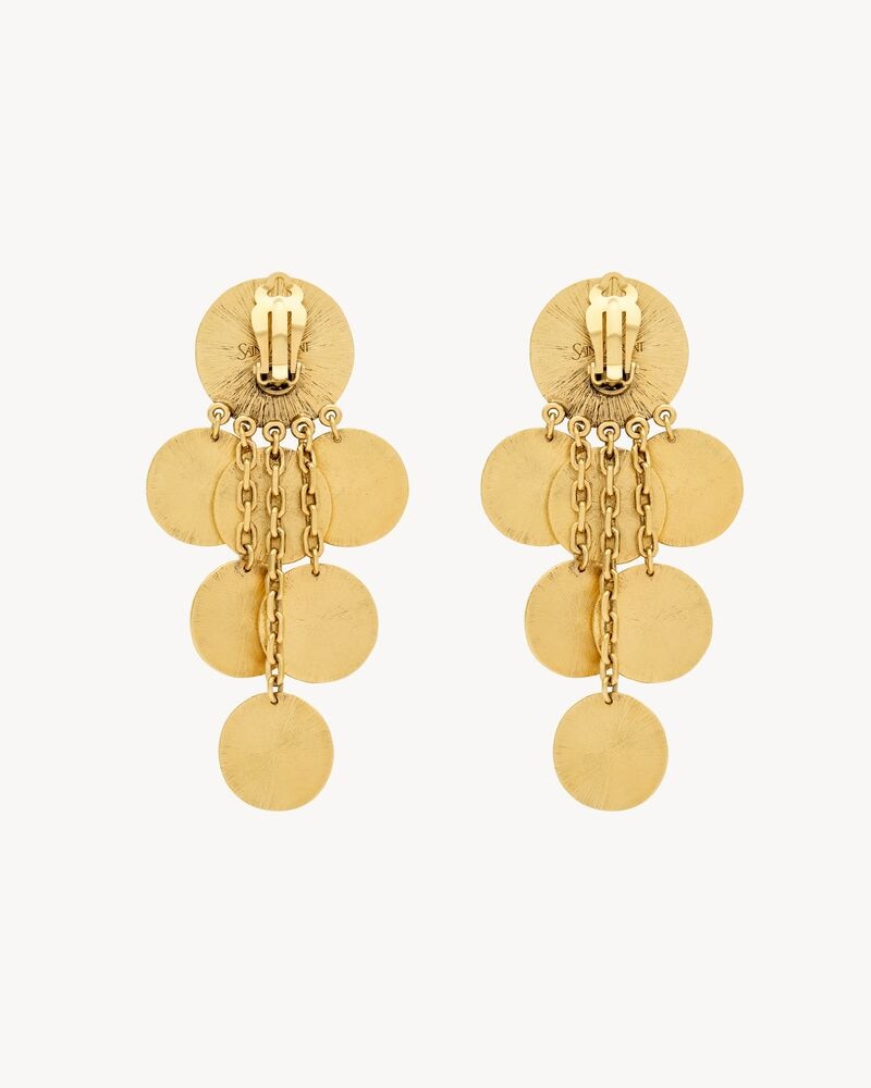 YVES SAINT LAURENT charm earrings in metal