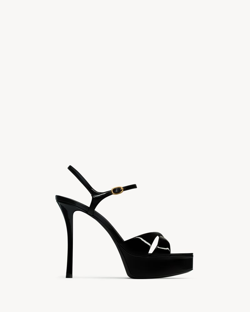 DEBBIE platform sandals in patent leather