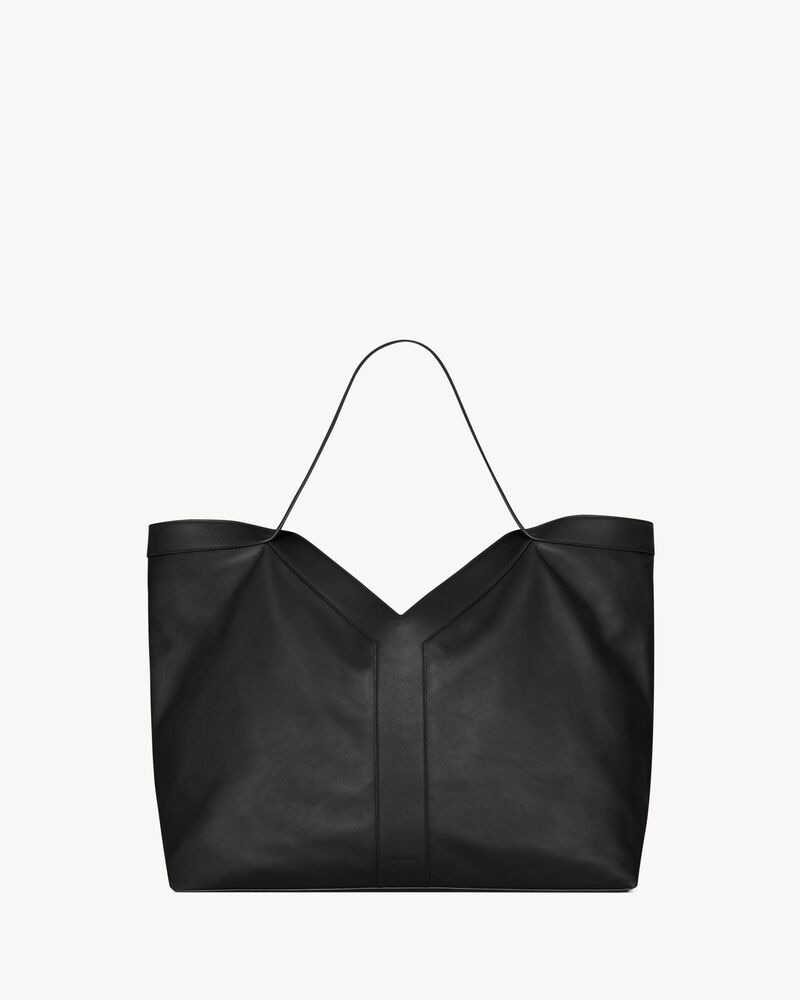 Y Large tote in leather