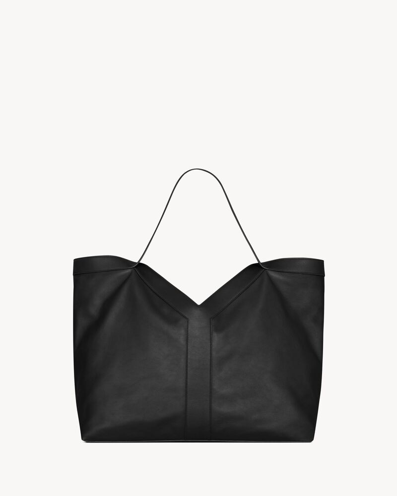 Y Large tote in leather