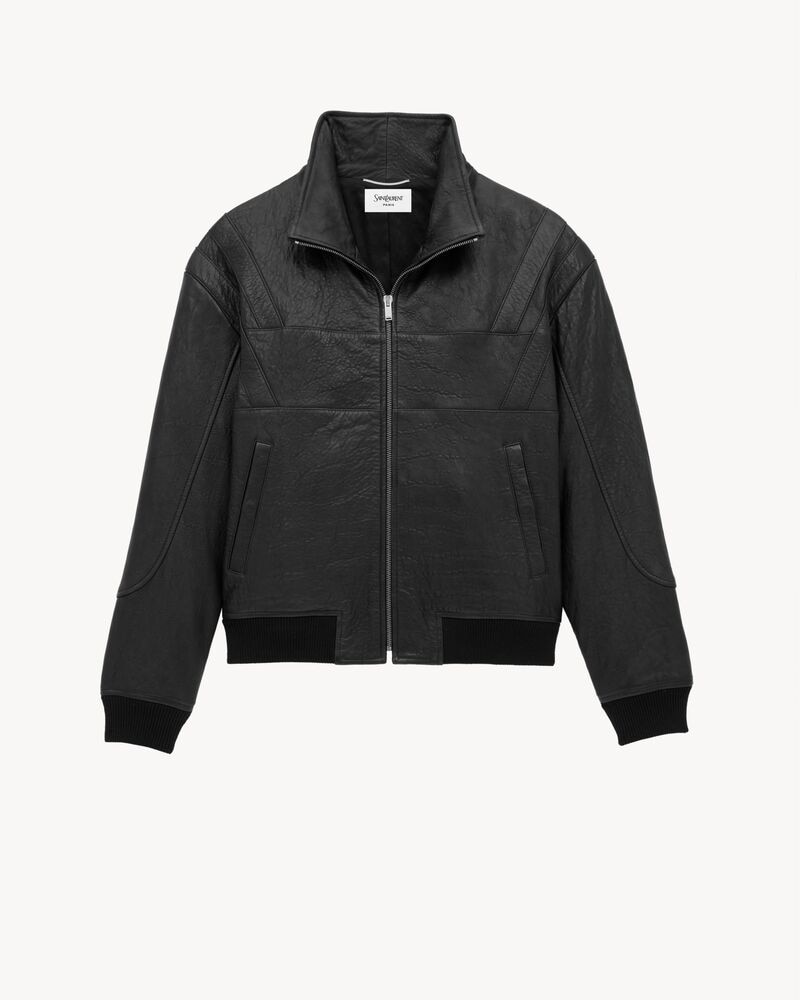 blouson in grained lambskin
