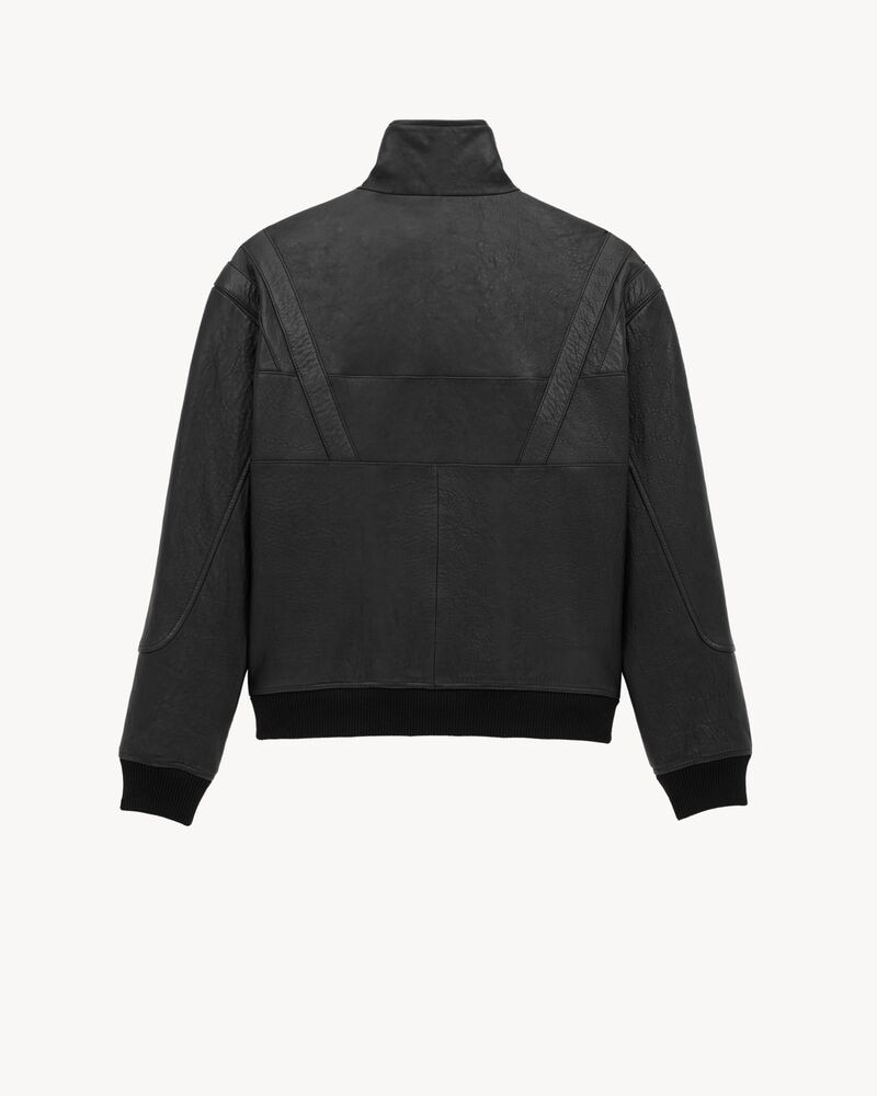 blouson in grained lambskin